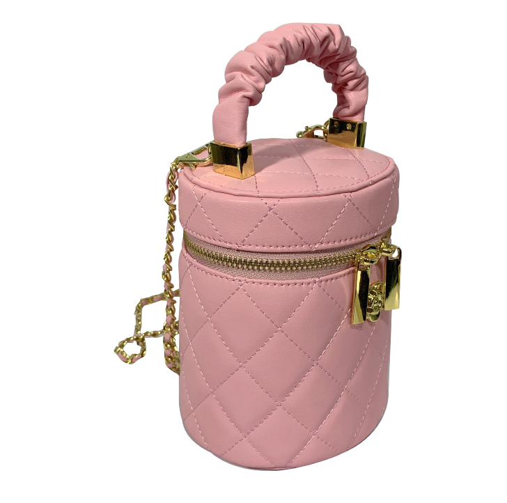 粉色時尚小巧輕便化妝包手拿女包