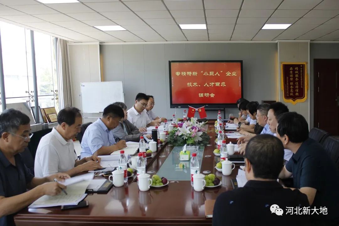 專(zhuān)精特新“小巨人”企業(yè)技術(shù)、人才需求調(diào)研組到河北新大地調(diào)研